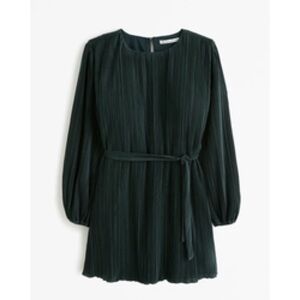 Abercrombie & Fitch Dark Green Long Sleeve Dress